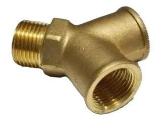 ASEL METAL Sarı Pirinç İkili Ye Çatal 1/2''