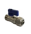 Мини сферичен кран Pakkens с фитинг за маркуч 1/2''-ⵁ 16 mm