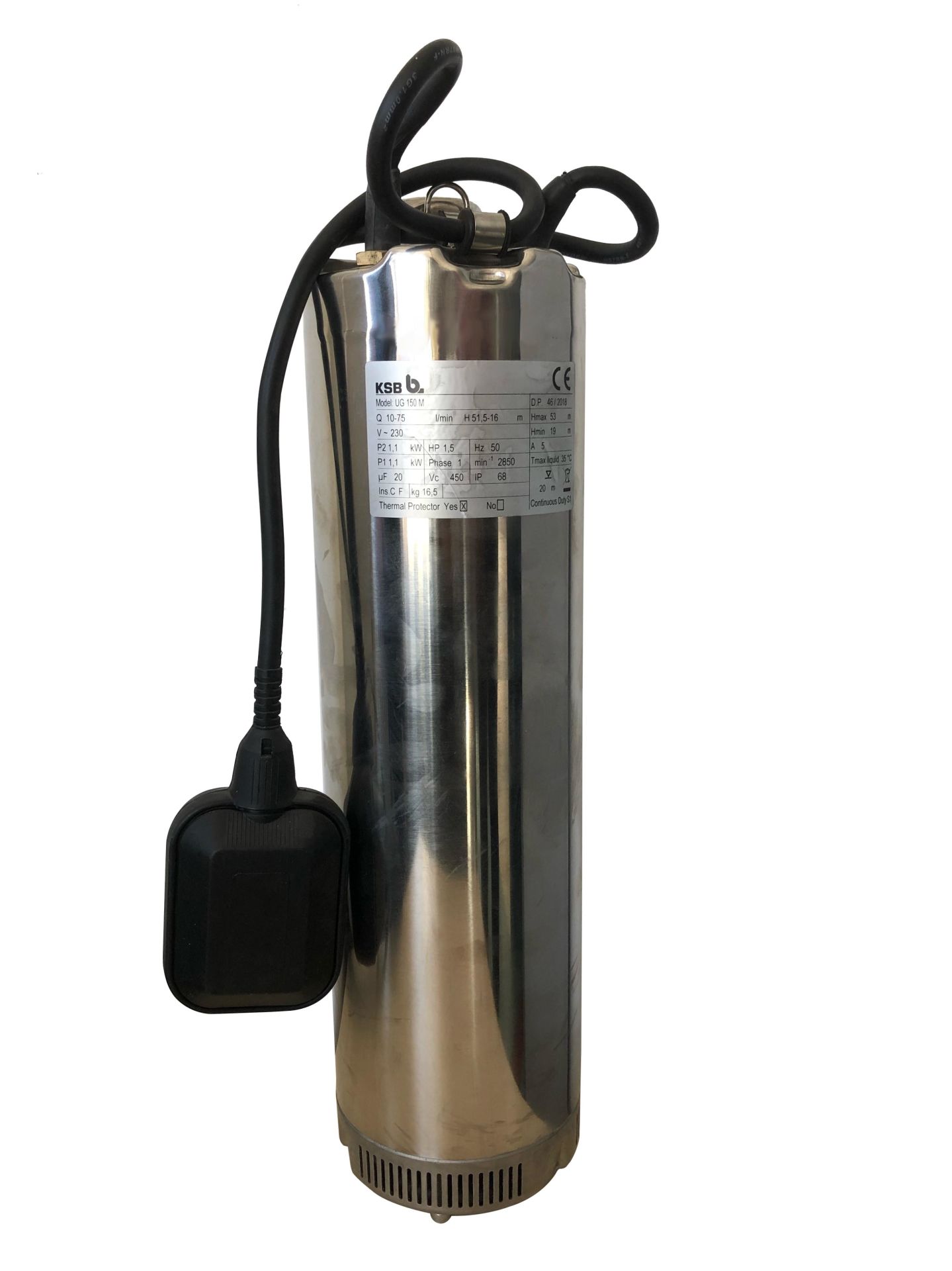 KSB UG 200M Paslanmaz Keson Kuyu Pompası 1.5 kW