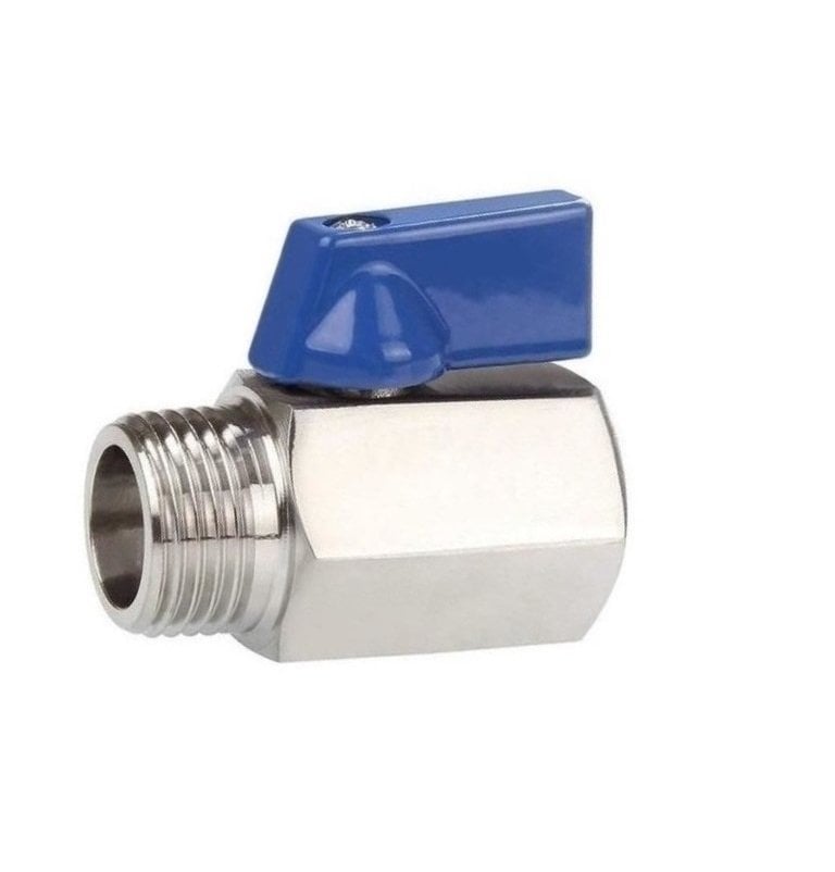 Paslanmaz Mini Küresel Vana AISI 304 1/2''