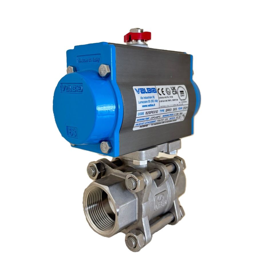 AYVAZ Aktüatörlü Paslanmaz Küresel Vana 11/4'' PN63