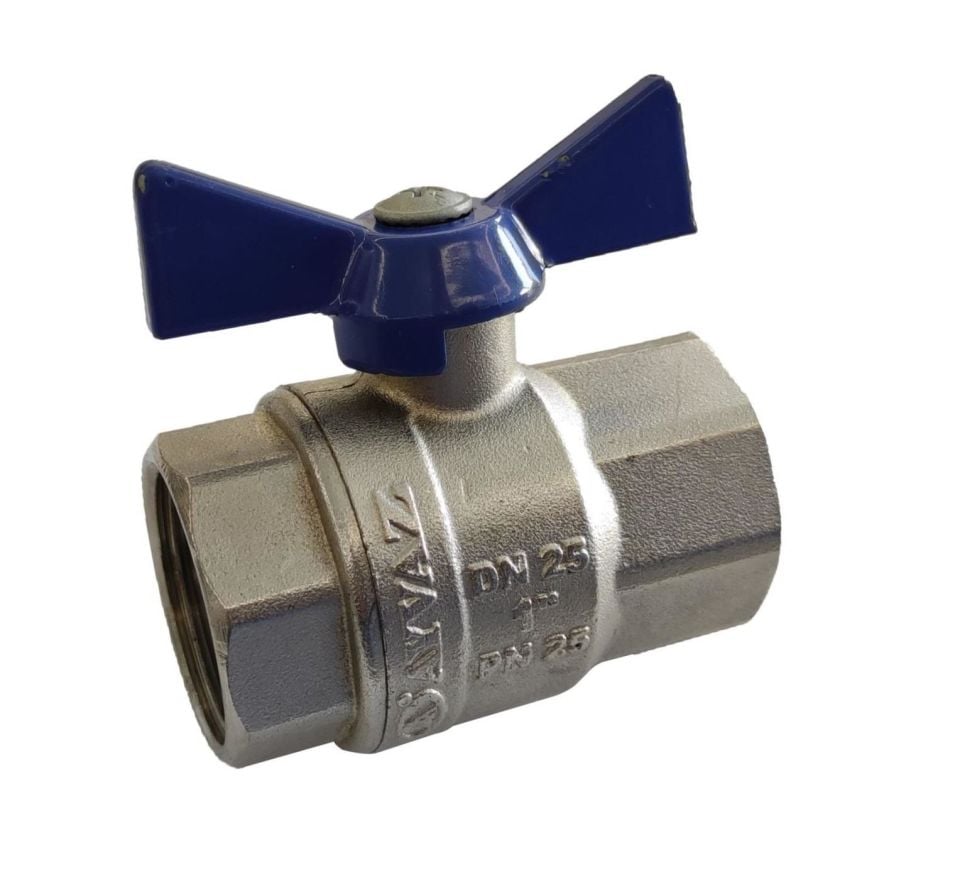 Ayvaz Pirinç Küresel Vana Kelebek Kollu 1'' Pn25