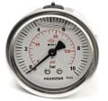 PAKKENS Back Mount Glycerin Filled Manometer Ø50mm 10 Bar