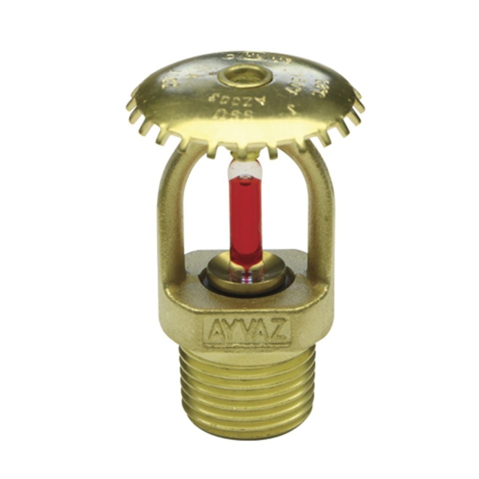 Ayvaz Kromajlı Sprinkler 79°C Standart Tepkili 5mm Cam Bulp Upright (DİK)