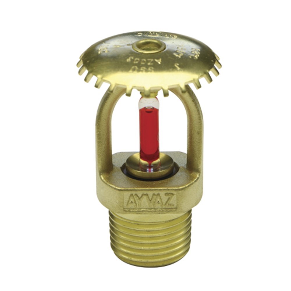 Ayvaz Kromajlı Sprinkler 68°C Standart Tepkili 5mm Cam Bulp Upright (DİK)