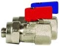 KONSAN PEX Rakorlu Mini Küresel Vana Kırmızı 1/2''
