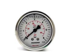 Pakkens Arka Bağlantılı Gliserinli Manometre Ø100 mm 6 Bar 1/2''