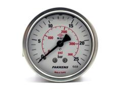 PAKKENS Glycerin Filled Manometer Back Mount Ø100 mm 25 Bar 1/2''