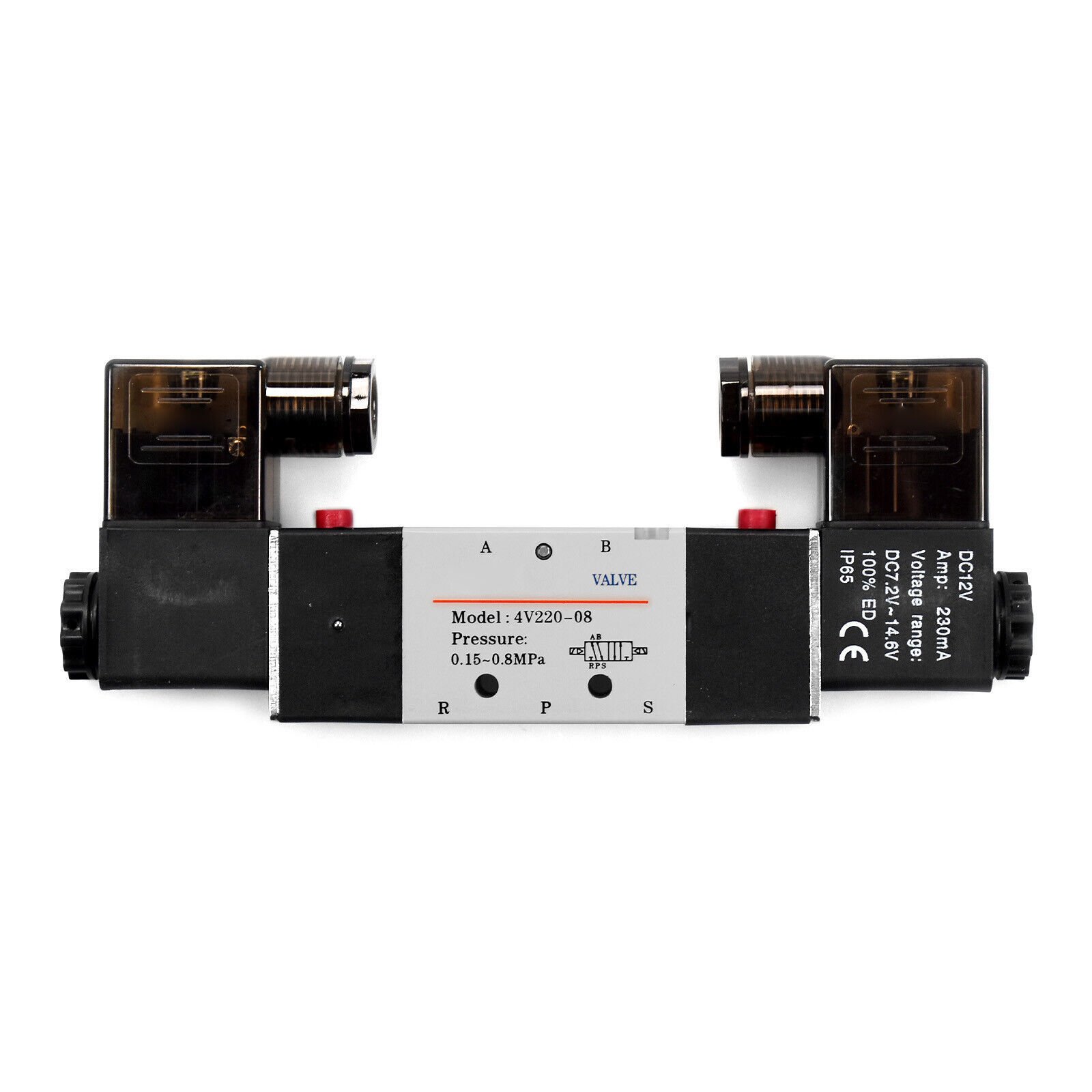 Maxtor Çift Bobin Valf 1/4'' 52 (4V220-08-220VAC)  (AC220V)