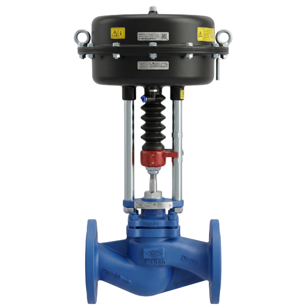 ARI-STEVI Fig. 12.440 Pneumatic Proportional Control Valve DN100 PN16 with ARI-DP 33