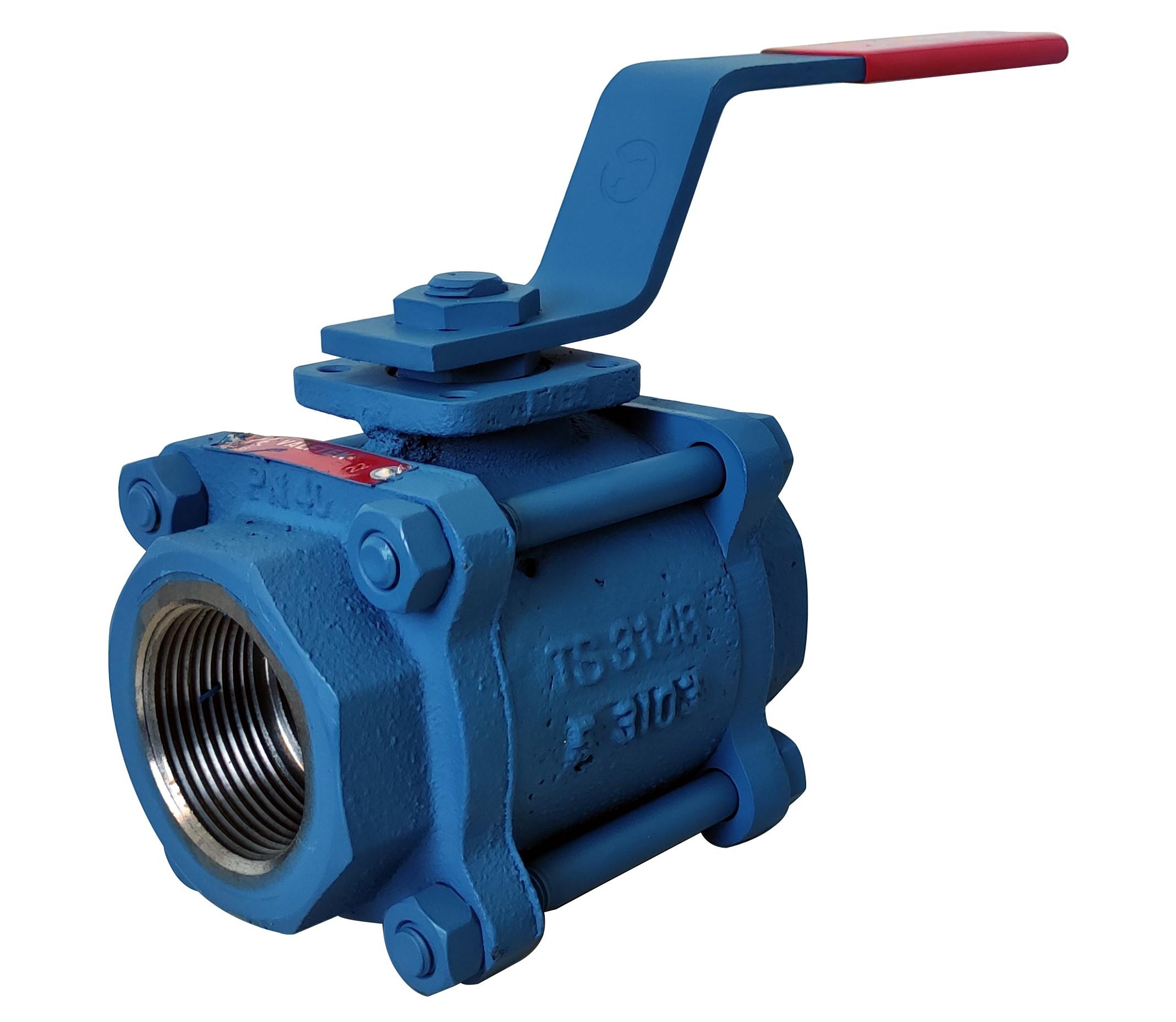 VALFTEK Tam Geçişli Üç Parçalı Küresel Vana 1'' PN40