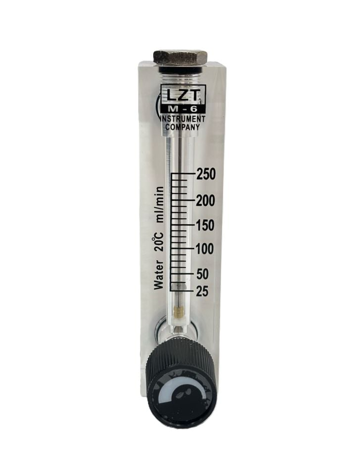 GENTEK LZM-6T-S004 Glass Tube Float Flowmeter 25-250 ml/min 1/4
