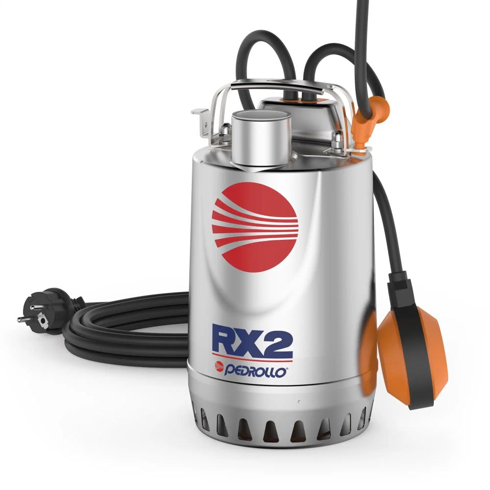 PEDROLLO RXm 2 Stainless Submersible Drainage Pump 0.5 HP 220V