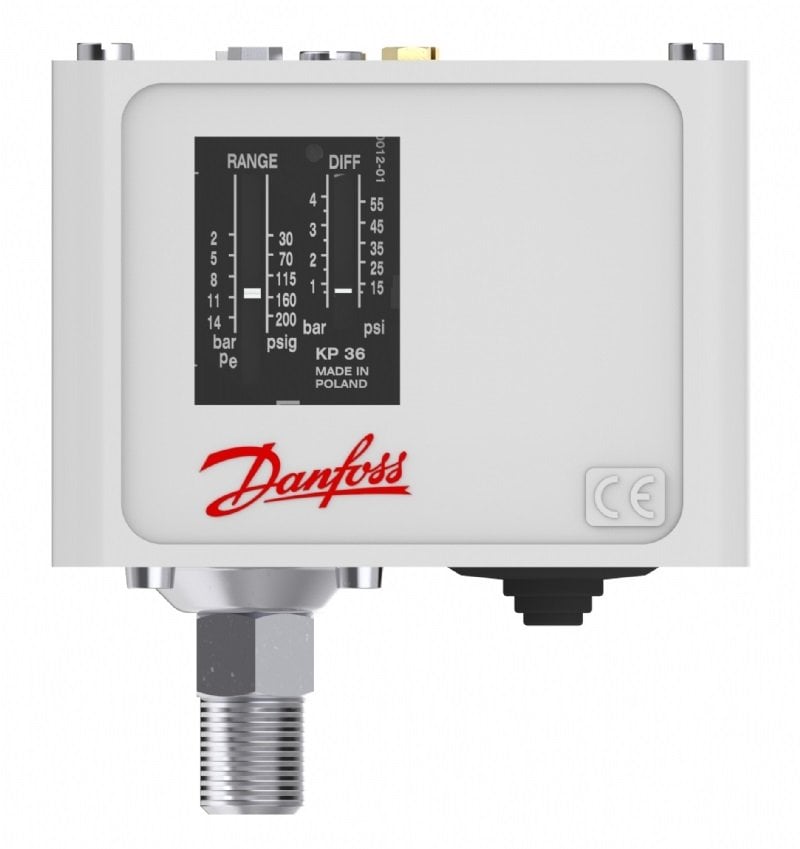 Danfoss KP37 Basınç Presostatı 4–21 bar  1/2''