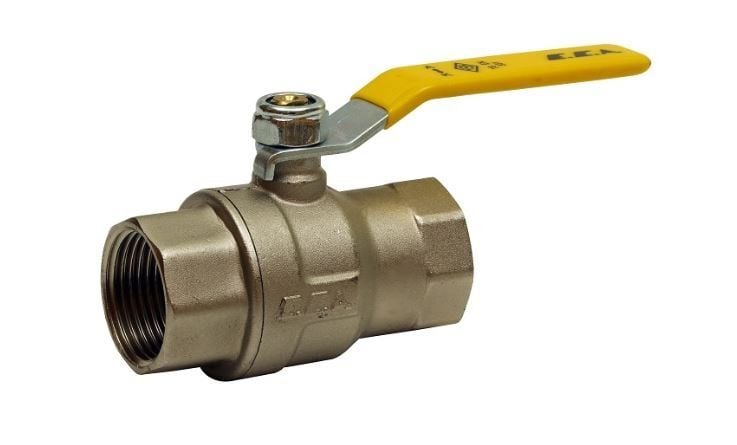ECA Natural Gas Ball Valve Brass 1'' MOP 0,5