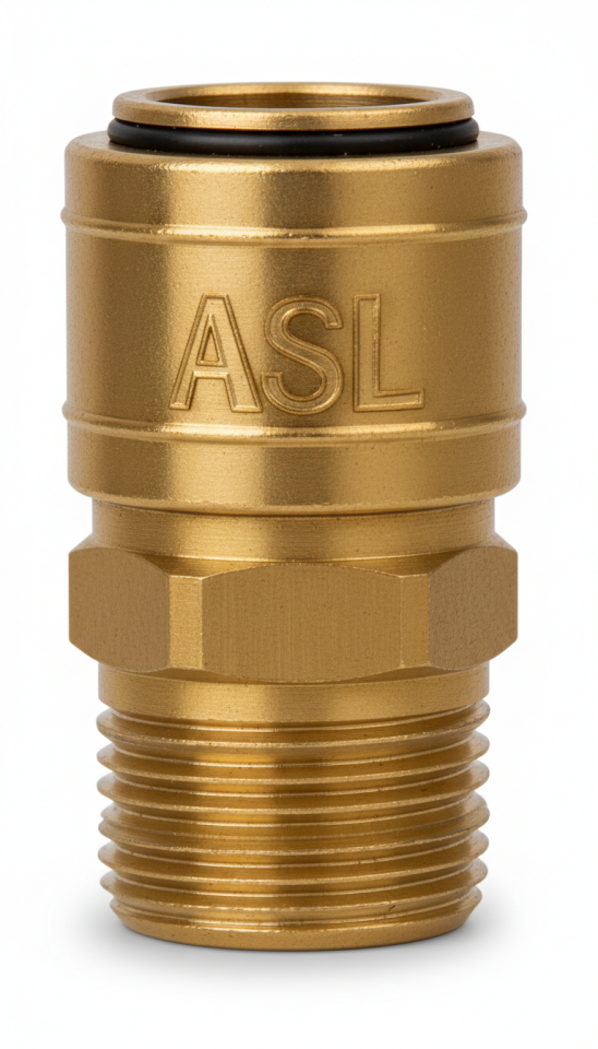 Tekno-Met Pneumatic Quick Coupling Male Body 026 Series 3/8''