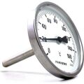 Pakkens Arka Bağlantılı Bi-Metal Termometre Ø100mm 160°C 15cm CL 2,0