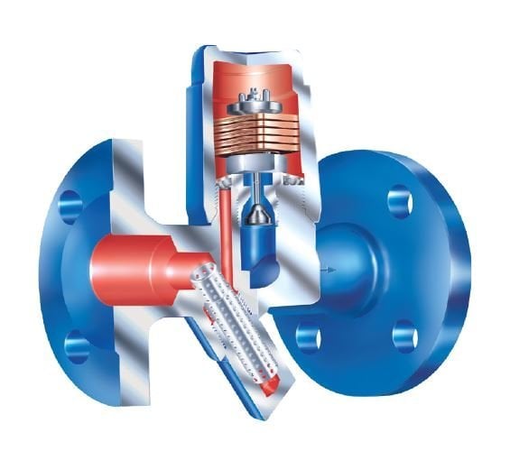 ARI CONA® B 45.601-1 Биметален уловител за пара PN40 DN20