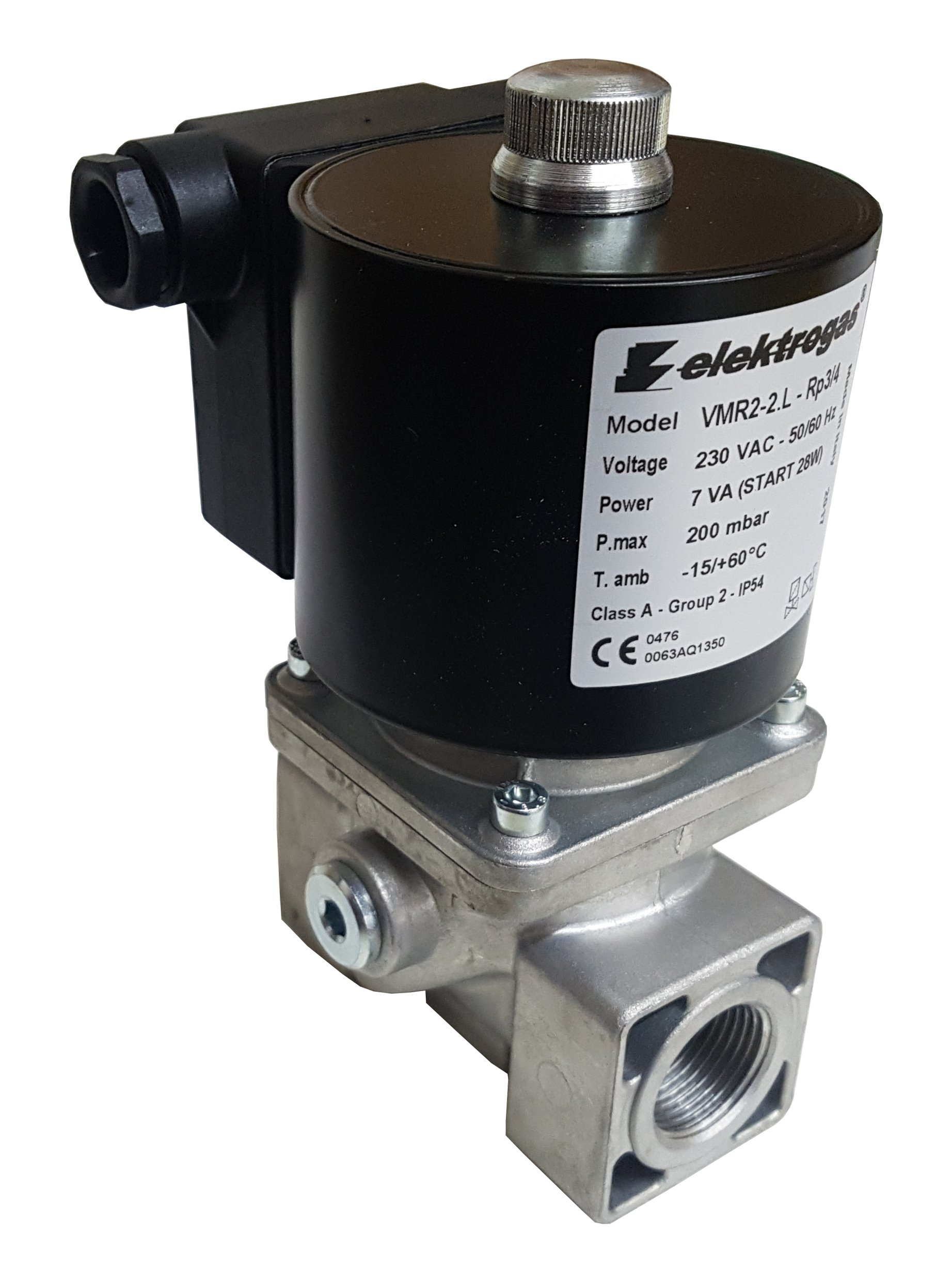 Elektrogas VMR4-2 Solenoid Valf 200mBAR 1 1/2'' 220V AC