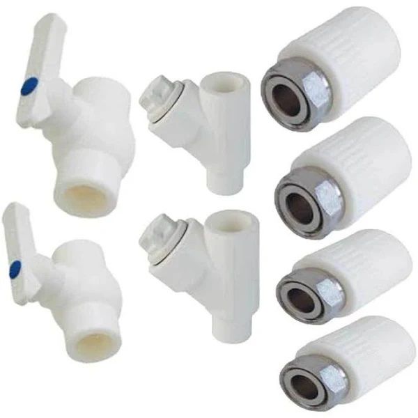 PP-R Movable Nipple Combi Connection Set 8 Pcs Straight