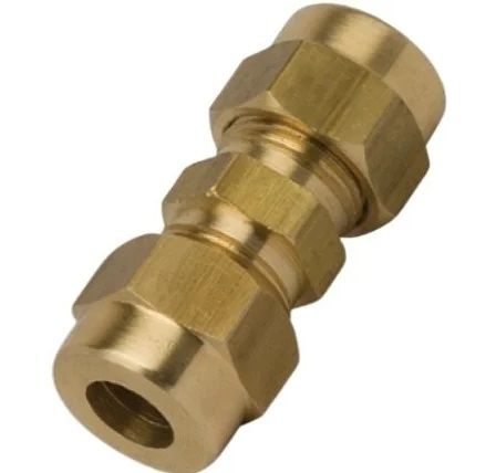 Sarı Pirinç Çift Yüksüklü Nipel 6mm X 6mm