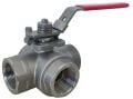 Valpres 77500005 Üç Yollu Paslanmaz Küresel Vana 3/4'' L-Tipi  (PN63)