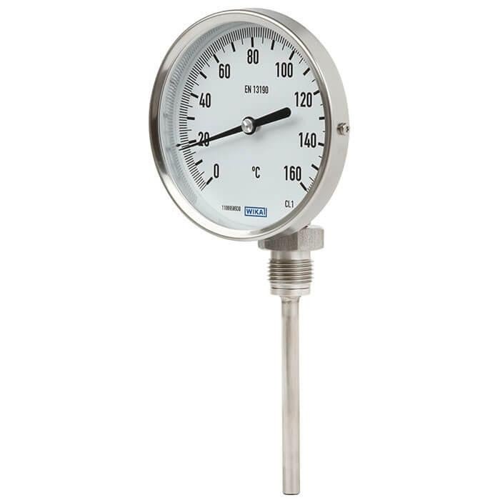WIKA Alt Bağlantılı Termometre Ø100mm 160°C 20cm CL 2.0