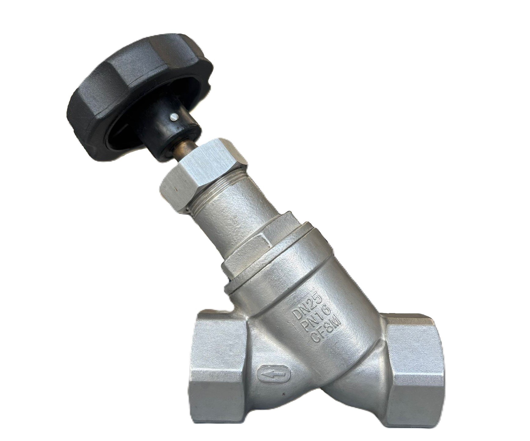 IMPORTED 3/4'' Stainless Y Type Globe Valve PN16 AISI 316