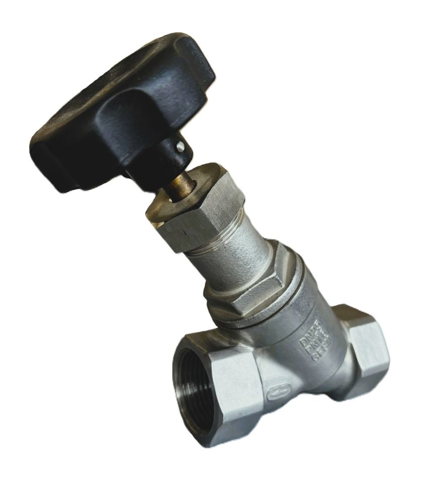 İTHAL 3/4'' Paslanmaz Y Tipi Glob Vana PN16 AISI 316
