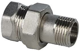 ECA Düz Radyatör Rakoru Nikel Kaplı 3/8'' 602121006