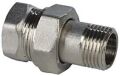 ECA Straight Radiator Union Nickel Plated 3/8'' 602121006