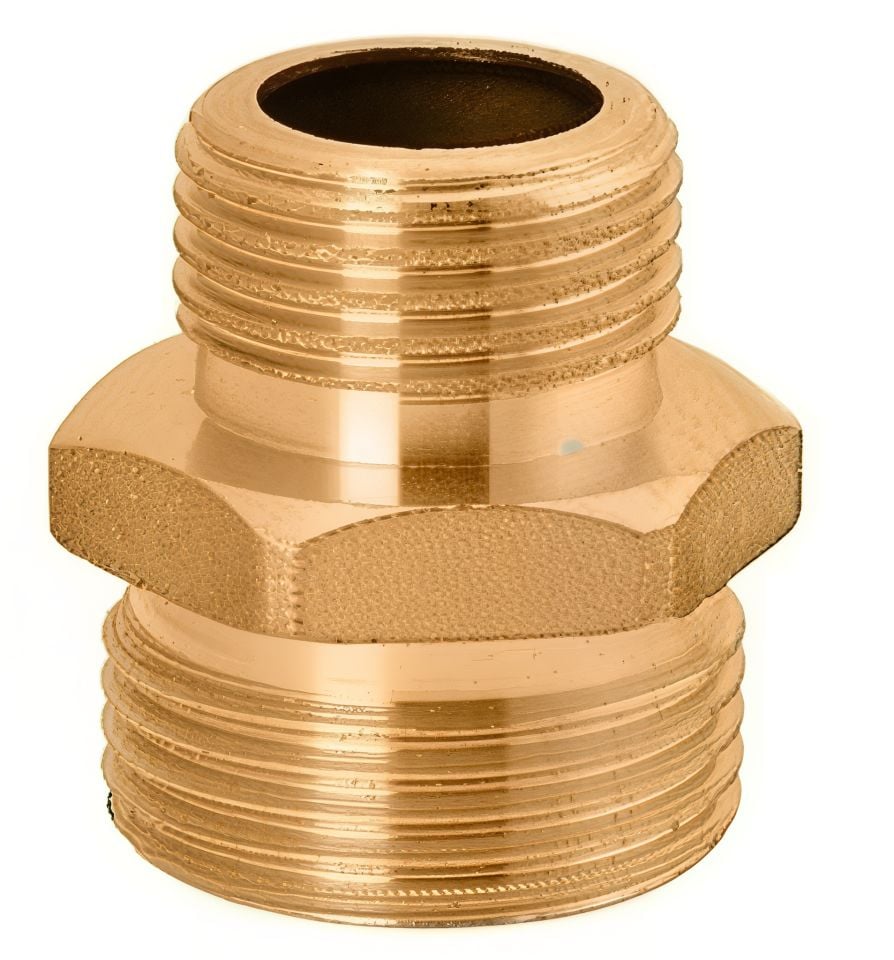 Sarı Pirinç Orantılı Nipel 1/2'' - 3/8''
