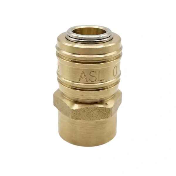 Sarı Pirinç Quick Kaplin Dişi Gövde 1/2''
